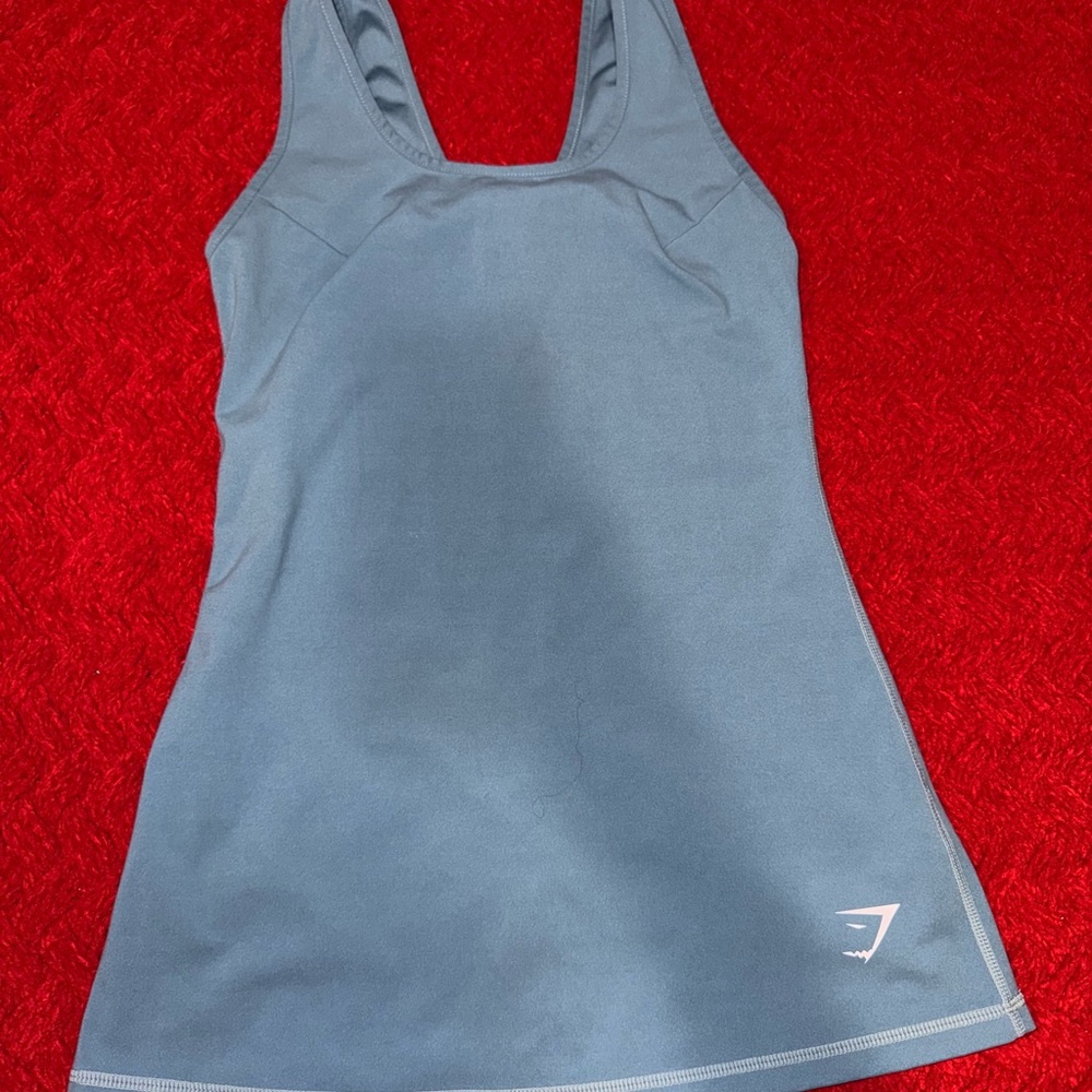 Gymshark Blue Slim Fit Tank Top